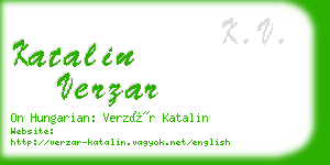 katalin verzar business card